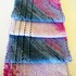 Strickmuster Schal mit Lochrand, diagonal gestrickt, "Poesia"