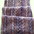 Lace and Cables Scarf Knitting Pattern "Alpine Roses"