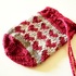 Knitting Pattern for small gift bag in stranded colorwork "Lucky Coin Bag"