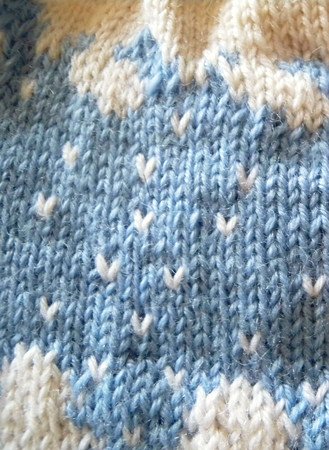 Strickmuster Fur Zweifarbige Mutze Mit Winterlandschaft Snowflakes Keep Falling