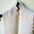 Diagonal knit scarf "Frilly Thingy"