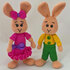 Crochet Pattern - Easter Bunnies Pinky and Little Rascal