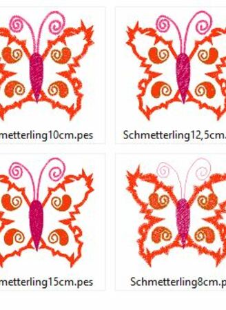 Stickdatei Schmetterling