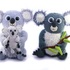 Fluffy koala bear family - crochet pattern