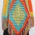 crochet granny square rainbow poncho, made to measure pattern