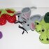 Hausschuhe Gr. 18 - 43, Erdbeere, Frosch, Maus, gestrickt und gefilzt incl. Basic-Modell