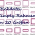 Stickdatei Simply Rechteck Rahmen in 20 Größen