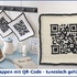 Topflappen mit QR-Code tunesisch Häkeln