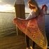 Crochet pattern shawl "Sunset"