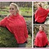 Knitting pattern poncho, cape Nessa