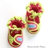 Baby Colorful Sandals Crochet Pattern