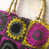 Retro-Tasche, Granny Squares, Handtasche im Stil der 70er Jahre