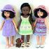 Knitting pattern for Sundresses and Hat for Paola Reina doll and Corolle Les Cheries doll.