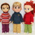 Knitting pattern for sweater and sweatpants for Disney Animators' 16 inch dolls.