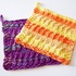 Knitting pattern for a reversible potholder or dishcloth "Papaya"