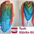 Tuch Glücks-Gitter mit 1 Woolly Hugs BOBBEL-COTTON häkeln