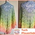 Tuch "Pfauenfeder" mit 1 Woolly Hugs BOBBEL-COTTON stricken