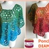 Poncho "DIAMANT" mit 1 Bobbel Woolly Hugs häkeln