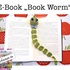 E-Book "Book Worm" Book Mark