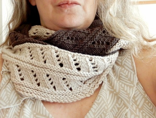 Infinity Scarf Knitting Pattern In Two Sizes Buttoned Or In The Round Mousse Au Chocolat