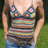 Colorful Hippie Crochet Shirt