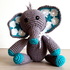 Enzo der kleine Elefant, Häkelanleitung, Dickhäuter, Babykuscheltier, Kuscheltier für Baby´s