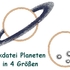 Stickdatei Planeten Mond Saturn   ITH Anhänger