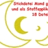 Stickdatei Mond Luna in 18 Größen