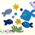 Fish crochet Applique Pattern