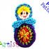 Matryoshka crochet Applique Pattern