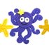 Octopus + Sea Star crochet Applique Pattern