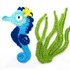 Seahorse + Plants crochet Applique Pattern