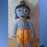 Krishna Indischer Gott Puppe ca. 48 cm Indien