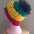 crochet messy bun ponytail hat pattern, 20 - 22 inches - 51 - 56 cm