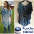 Poncho "KRISTALL" mit 2 Bobbels Woolly Hugs häkeln