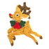 Xmas Reindeer Crochet Applique Pattern