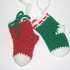 Crochet socks pattern - Christmas tree ornament