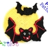 Bat + Moom Halloween crochet Applique Pattern