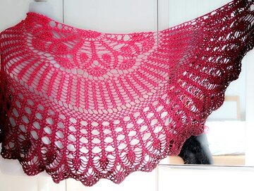 crochet pattern triangular shawl 