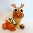 Egg warmer owl Ewald - crochet instruction