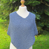 Strickanleitung Poncho Blue Jeans