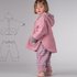 Adorable Girls' Poncho and Pants Sewing Pattern Set