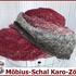 Möbius-Schal Karo-Zöpfe stricken mit 1 BOBBEL-COTTON von Woolly Hugs