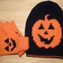 Strickanleitung für Wendemütze und Fingerhandschuhe „Halloween-Kürbis“ für Kinder – Kopfumfang ca. 50cm (3 - 5 Jahre)