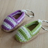 Crochet pattern for a cute key chain "Espadrille"