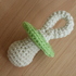 Crochet pattern for a rattle pacifier