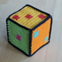 Crochet pattern for a cube with numbers