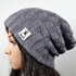 89 Strickanleitung Beanie Longbeanie 2 Anleitungen Winterbeanie und Herbstbeanie titangrau unisex