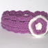 Purple baby headband crochet pattern