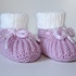 Strickanleitung Babyschuhe, Booties, Sohlenlänge ca. 11 cm, Patentmuster